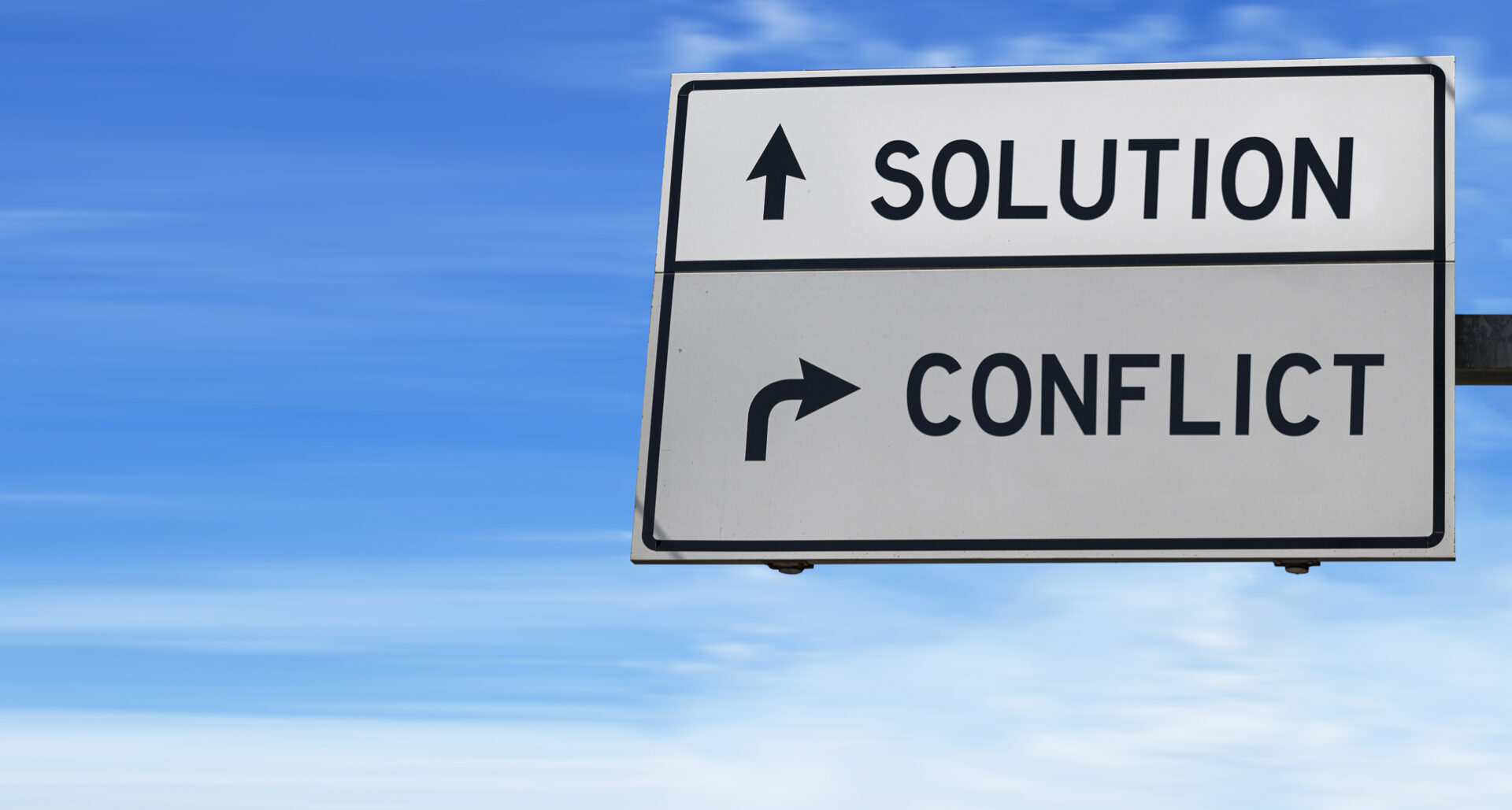 Sign with Solution and Conflict.